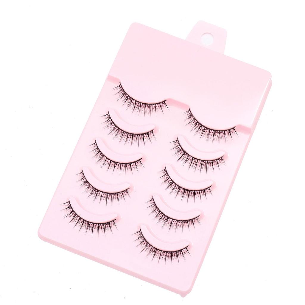 Dense Black False Eyelashes - Natural, Full Strip for Cosplay/Comic, Ideal for Beginners and Cross-Border Styles.