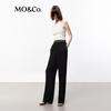 MO&Co. Cooling Triacetate Elastic High Waist Wide Leg Trousers