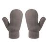 2 Pcs Children's Knitted Hats + Gloves Solid Color Wint,a44