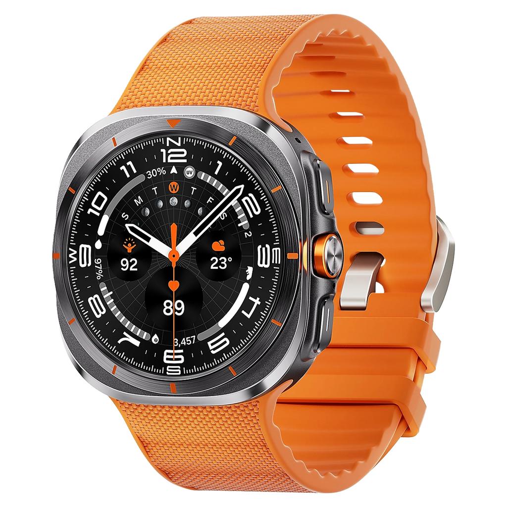 Official Silicone+Nylon band For Samsung Galaxy Watch Ultra Strap 47mm Functional sport belt Bracelet Galaxy Watch 7 Ultra 47 mm