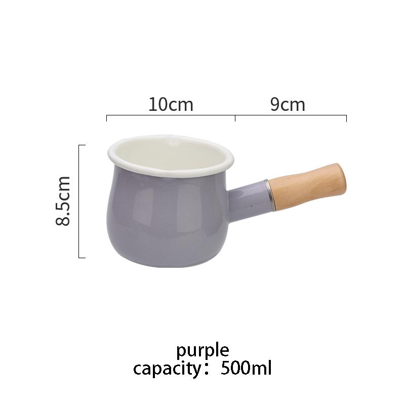 500 мл эмалированная кофейная кастрюля с деревянной ручкой, кастрюля, посуда для овсянки, масла, сковорода для приготовления пищи, антипригарная газовая плита, индукционная