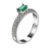 Weddings/bride Red Large CZ Stone Jewelry 925 Sterling Plata Rings Charming Lady Nice Party Ring Size 7-9 Anillos Mujer