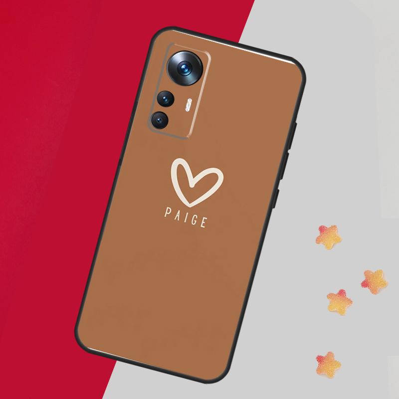 Personalized Name Pastel Custom Case For Xiaomi 14 13 11T 12T 13T Pro 12 Lite 12X POCO X3 X5 Pro X4 F4 M5 M5s F3 F5 Cover