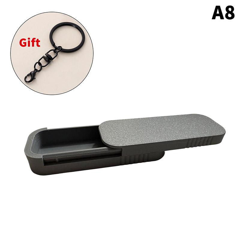 Mini Sliding Cotton Swab Storage Box With Keychain Portable Swab Case For Travel And Daily Use Dust-Proof Keeps Clean!
