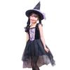 Clearstone Halloween Noir Witch Cosplay Costume for Kids, 140cm Girls, Black