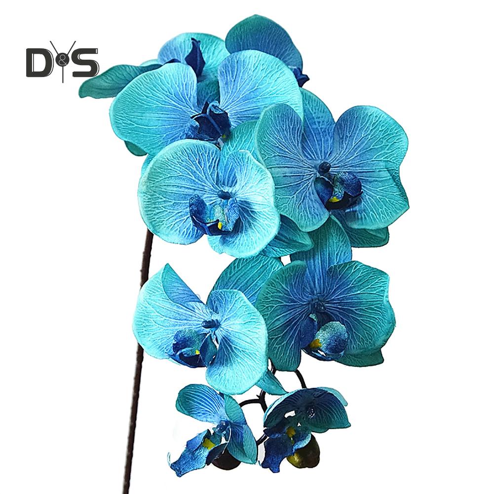 Butterfly Flower Bouquet Blooming Artificial Orchid Lifelike Garden Diy Party Wedding Decor