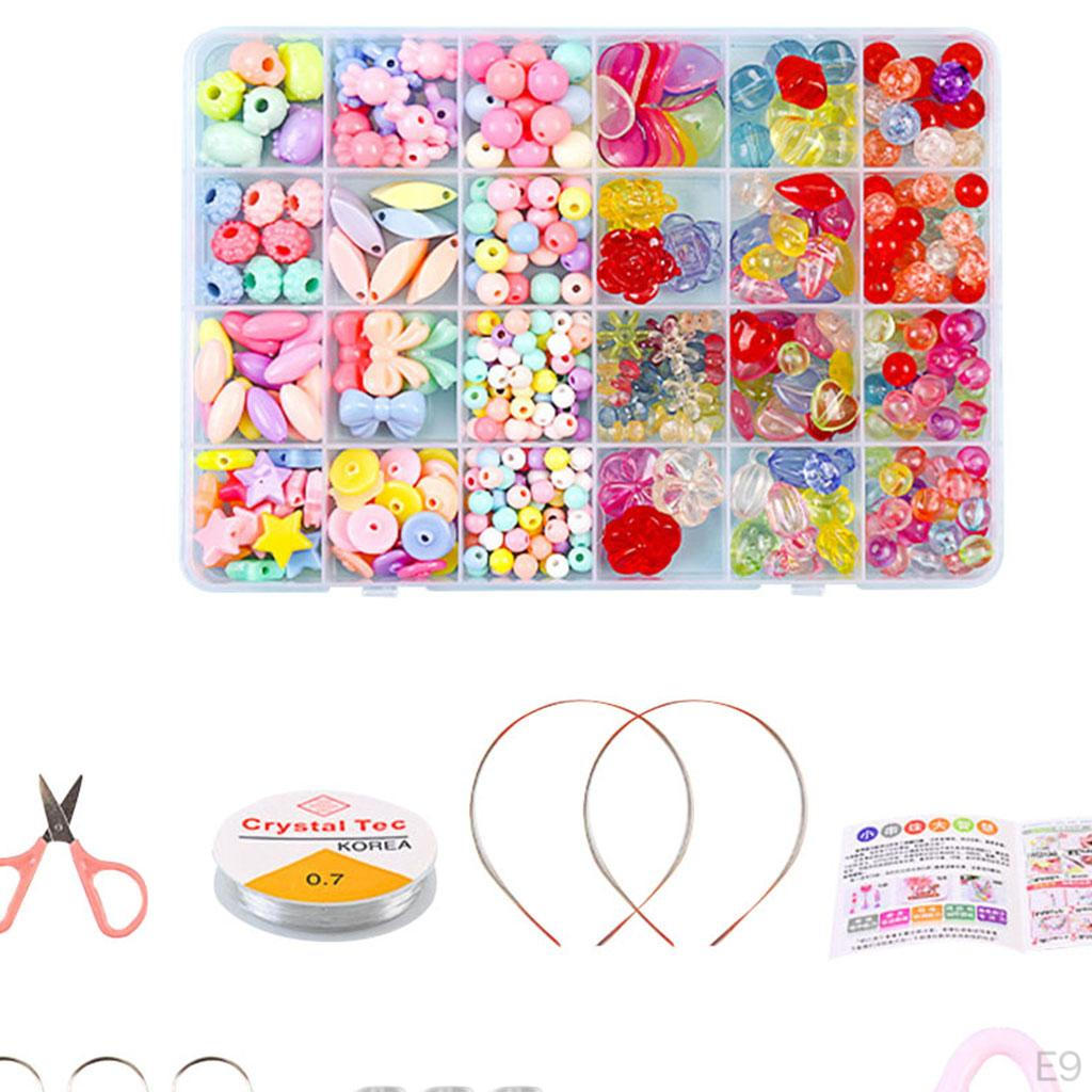 Бусины с большим отверстием Разноцветные Акрил Браслет Ожерелье Изготовление украшений Поделки