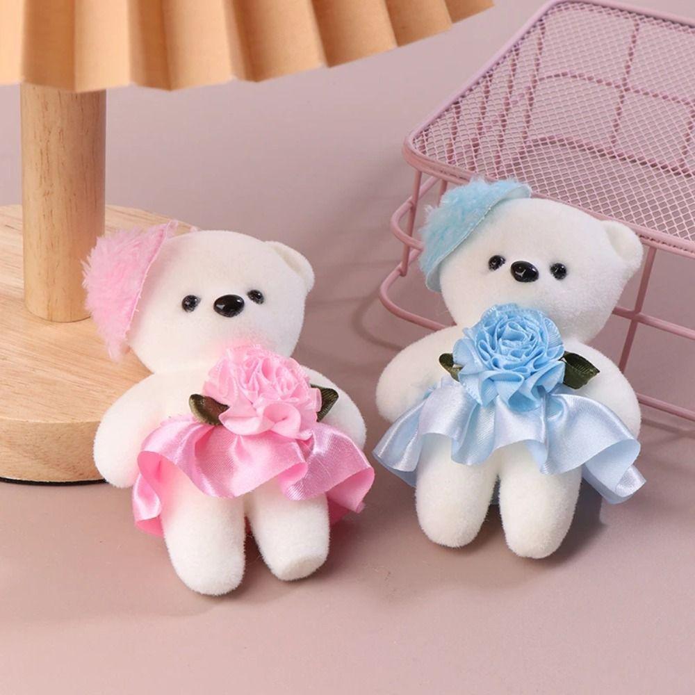 10 шт./компл. плюшевый медведь, плюшевые игрушки из пенопласта, плюшевая кукла, мультяшный букет, кукла, подарки на выпускной