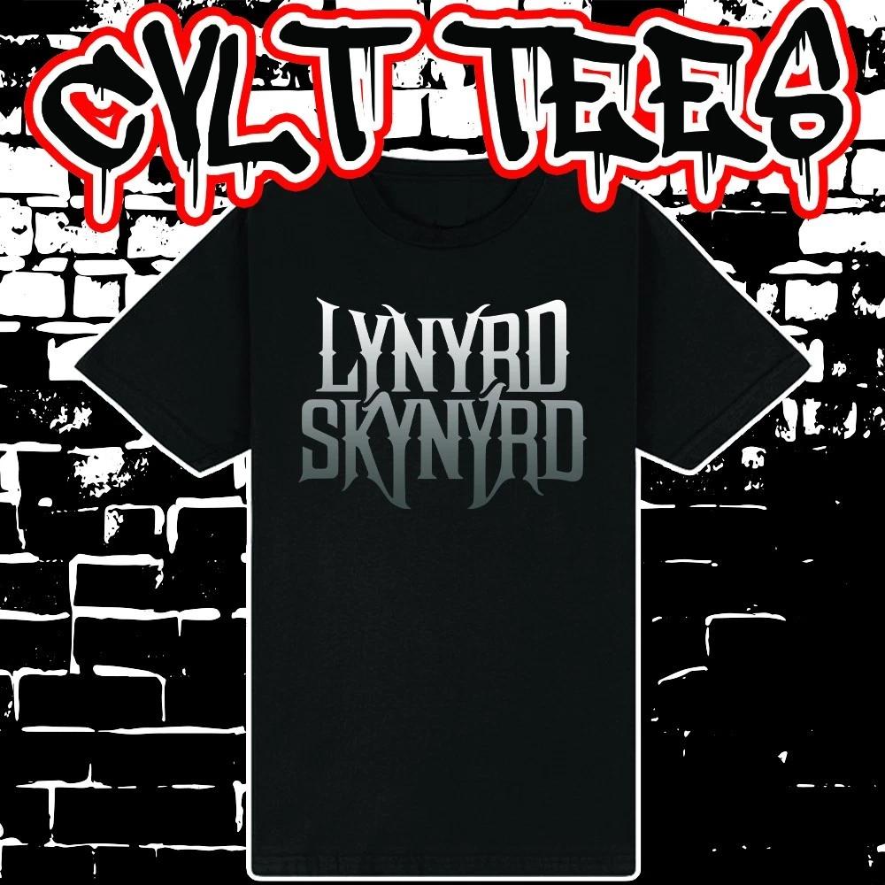 Men's and Women's T-shirts Lynyrd Skynyrd LOGO Band Tee 100% Cotton