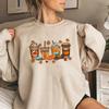 Fall Coffee Sweater Cute Fall Sweatshirt Coffee Lover Hoodie Thanksgiving Pumpkin Latte Drink Cup Sweatshirts Thanksgiving Tops Unisex