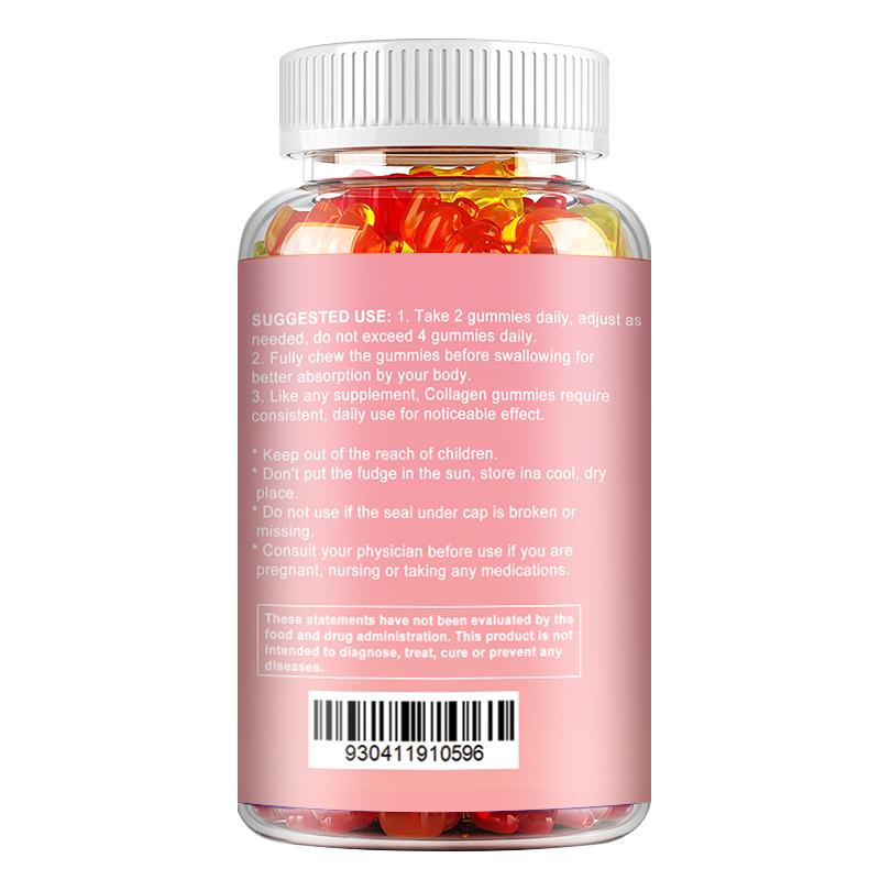 Pslalae - 5000mcg Collagen Gummies - Biotin + Vitamin C - Hair, Skin, and Nail Health