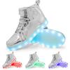 Fashion Size 25-47 USB Charging Glowing Sneakers Children Adult High Top Boots Led Casual Luminous Light Shoes for Boys Girls Men Women