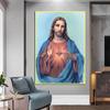 Священное Сердце Иисуса Дева Мария Гваделупская Картина на холсте Печать постера Настенная картина для гостиной Офис Декор Без рамки
