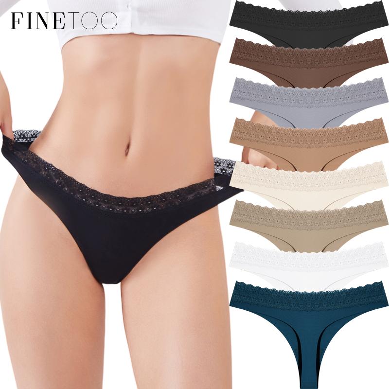 FINETOO 1 шт. Женское кружевное бесшовное нижнее белье большого размера на талии, мягкое, удобное, модное, дышащее, быстросохнущее, милое нижнее белье S-XXL