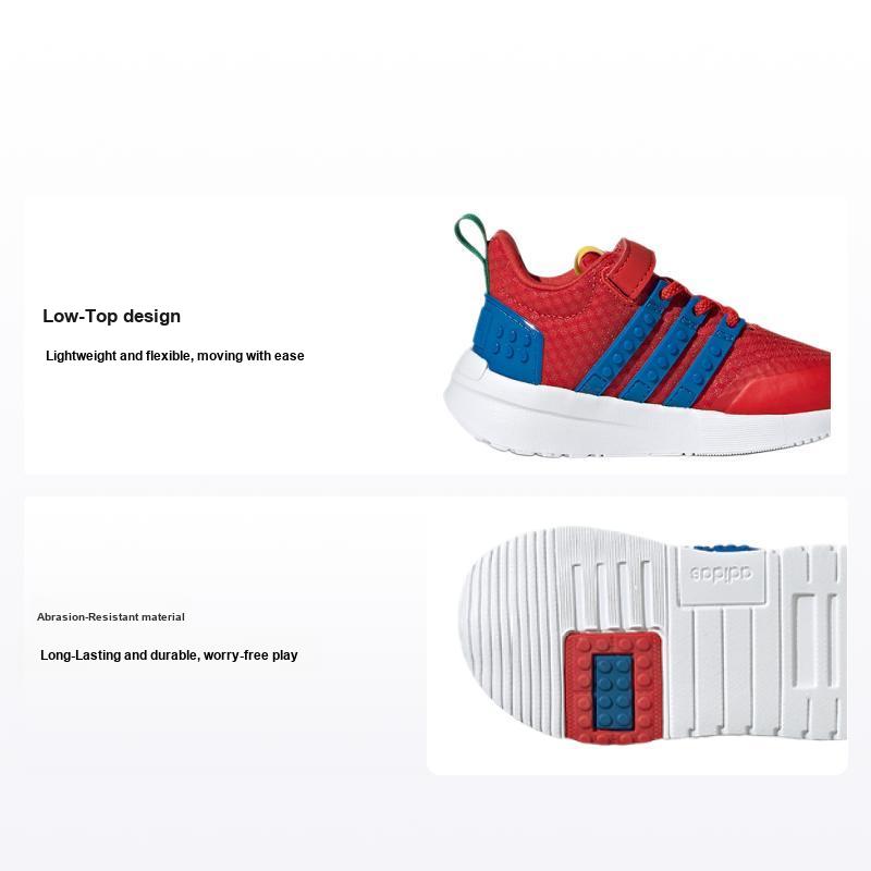 LEGO x adidas Racer TR I Красный Шокирующий Синий Детские Кроссовки Облачно-Белый GX3222