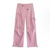 Women's  Cargo Pants Overalls   Hiking Pants High Waist Retro Loose Wide-leg Bow Casual Sports   Pants