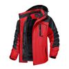 Mens Hiking Jackets Outdoor Removable Hooded Coats Ski Snowboard Parka Winter Outwear Fleece Lining Mountain Jackets
