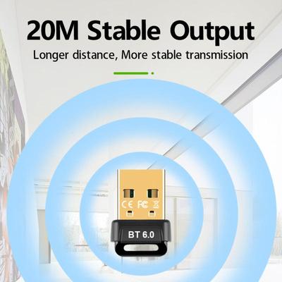 USB 6.0 Bluetooth Адаптер 5.4 Донгл Приемник Для ПК Bluetooth Приемник Динамик Мышь Клавиатура Аудио Передатчик