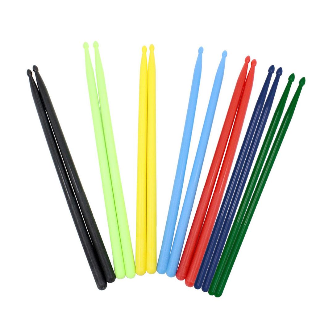 5A нейлоновые барабанные палочки для взрослых и детей, легкие прочные пластиковые барабанные палочки, набор с нескользящими ручками, музыкальный инструмент, ударные инструменты