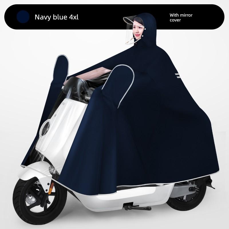 Electric Bike Raincoat Female Adult Outwear Long Full Body Rainproof Thickened Extra Large Battery Car Special Cycling Poncho