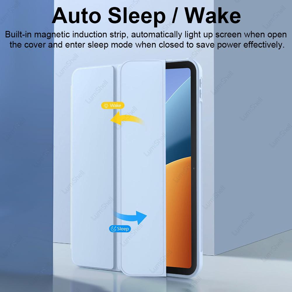 Case For Xiaomi Redmi Pad 2 SE 9.7" 2026 PU Leather Soft Silicon Back Cover Folding Stand Magnetic Auto Sleep / Wake