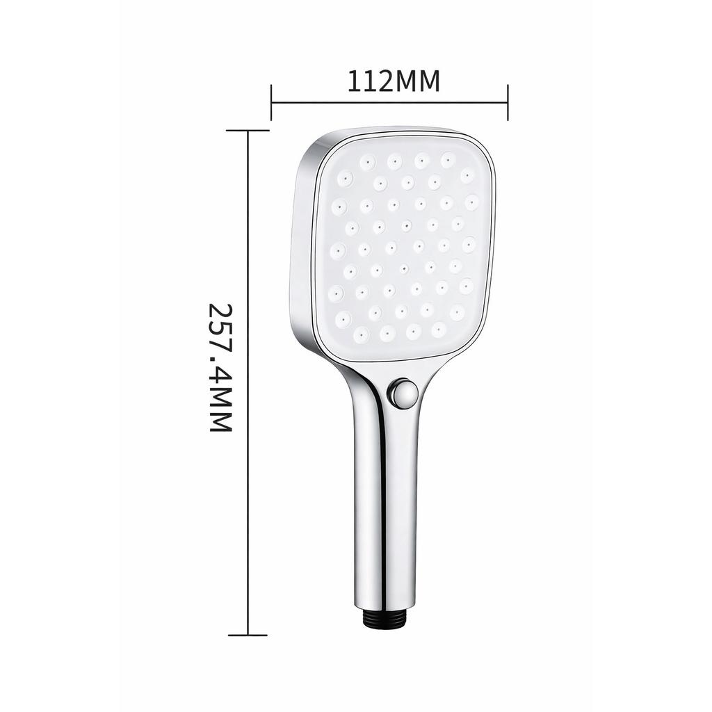 Słuchawka prysznicowa WEZER WKY-118-BLACK
