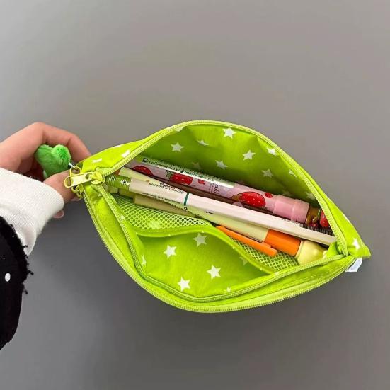 Студенческая сумка для канцелярских принадлежностей с узором «звезды», многоярусная конструкция, застежка-молния, экологичный органайзер для стола, школьные принадлежности