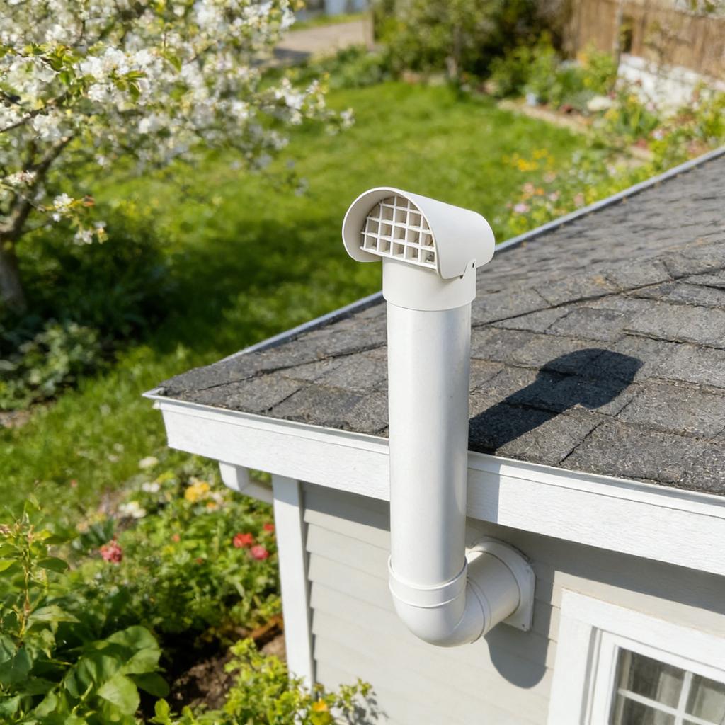 Радоновая вентиляционная крышка для 3 воздуховодов, 3 ПВХ вентиляционная крышка для радоновых воздуходувных воздуховодов/дымоходных каналов/кровельных каналов, Радоновый вентиляционный колпак, Защищает от дождя, снега и листьев,