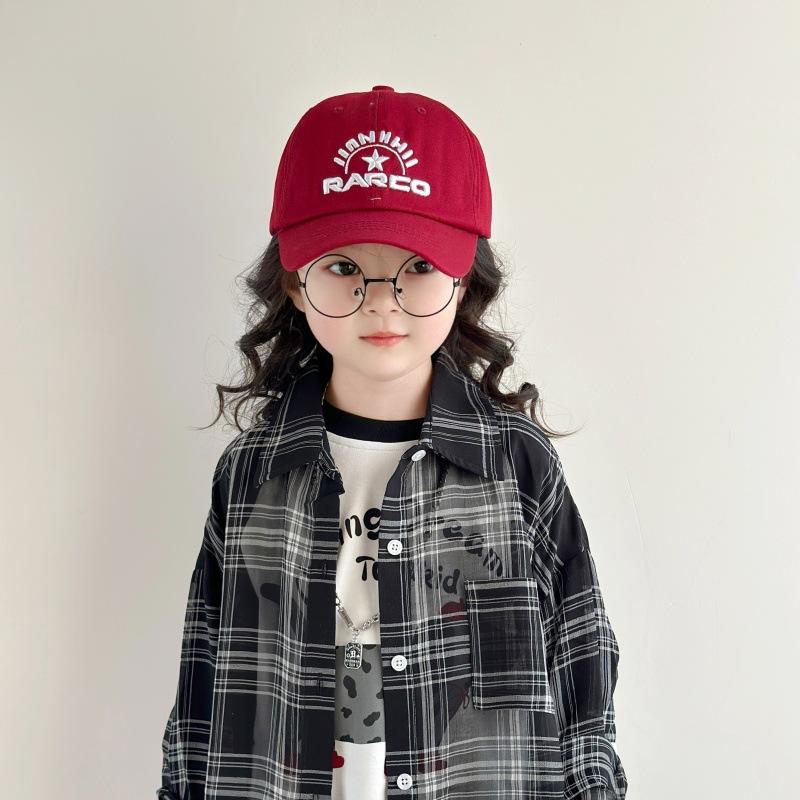 Детские шляпы весенне-осенние тонкие детские шляпы от солнца с вышивкой букв, бейсболки для детского сада, летние бейсболки