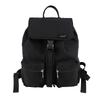 Lizdays A4 Back Buckle Women's Backpack, Water-Repellent Nylon, Lightweight, Size, Zipper, (Black)