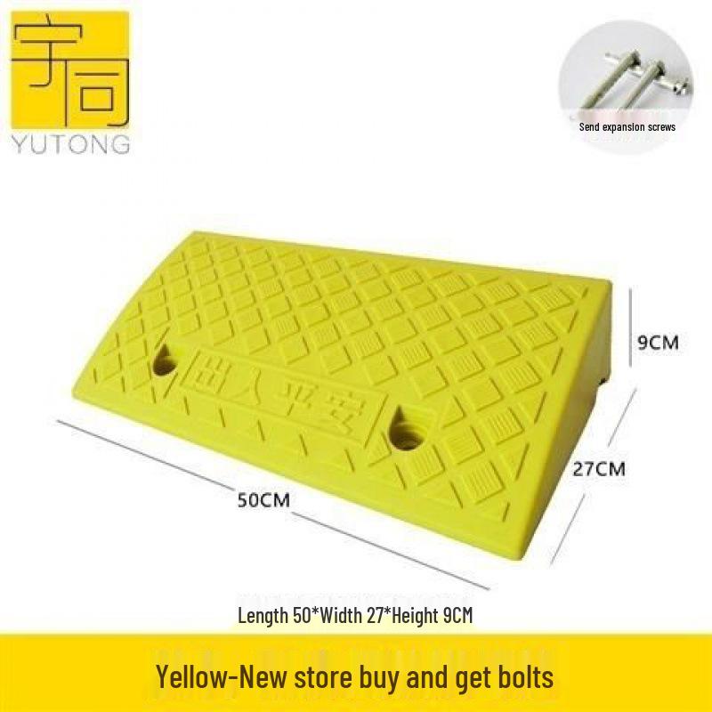 Треугольная пластиковая автомобильная аппарель для порога и подушка-лежачий полицейский