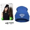 Fashionable Wool Knit Hat with Diamonds Embroidery, Hip-hop Style, Warm and Comfortable for Snowboarding and Running