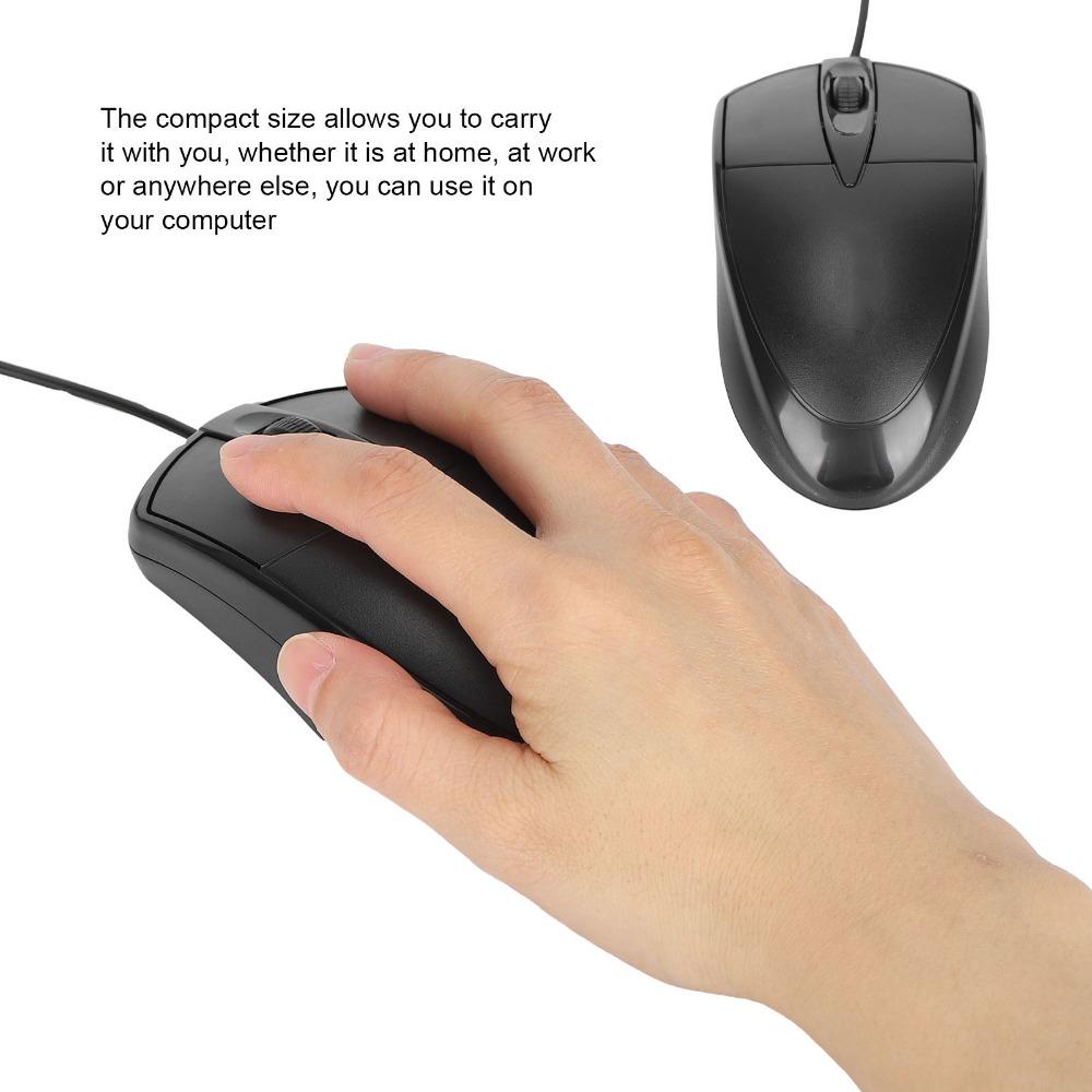 Silent Office Mouse Responsive Corded Mouse Lightweight USB Wired Mouse Home Office Work
