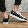 Men New Tassel Shoes Thick Sole Wear Resistant Classic Lefu Shoes White Size 38-46 Men Shoes
