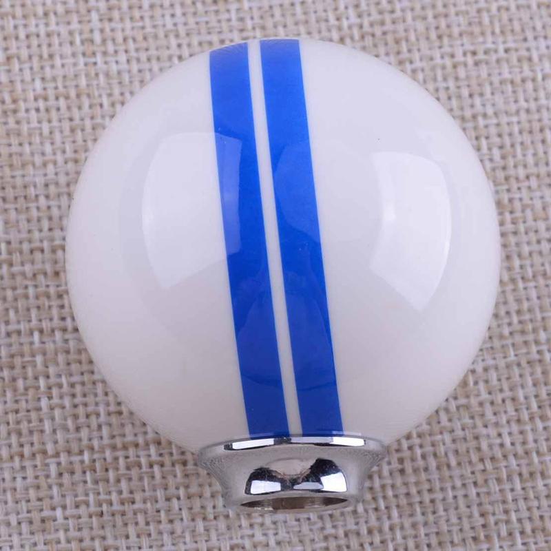 Universal Car 5 Speed Round Manual Gear Shift Knob Ball Head Shifter Lever