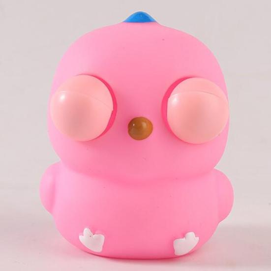 Игрушка для сжатия цыпленка Сногсшибательная игрушка-антистресс для курицы Забавная кукла для взрыва глазного яблока Игрушка для снятия стресса Креативная мультяшная мягкая игрушка из ТПР-щипка для взрослых