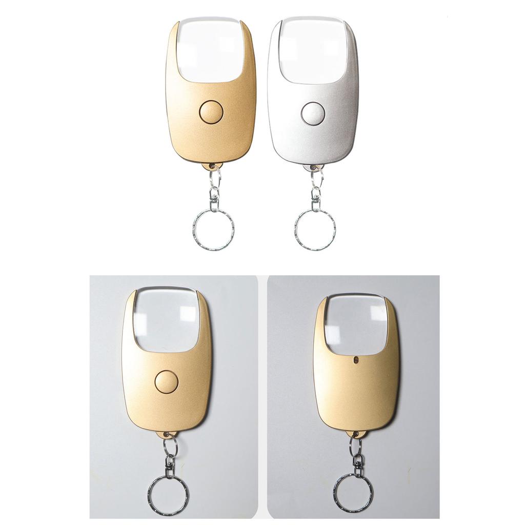 5-кратная увеличительная линза USB перезаряжаемая ручная глазная лупа брелок увеличительное стекло со светодиодной подсветкой для чтения газет