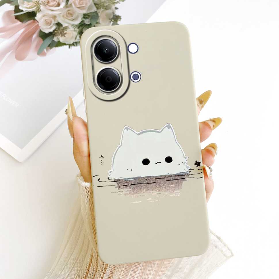 For vivo Y05 4G Case Fashion Colorful Flower Cartoon Silicone Back Cover For Vivo Y11D VIVO Y05 4G Bumper Phone Cases Fundas