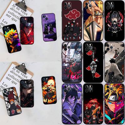 Чехол для телефона Naruto Akatsuki для iPhone 6 6s 7 8 11 12 13 14 15 XS Pro Max XR X SE Samsung S20 S21 S22 S23 S24 FE Ultra S8 S9 S10 Plus Lite S21S S10E