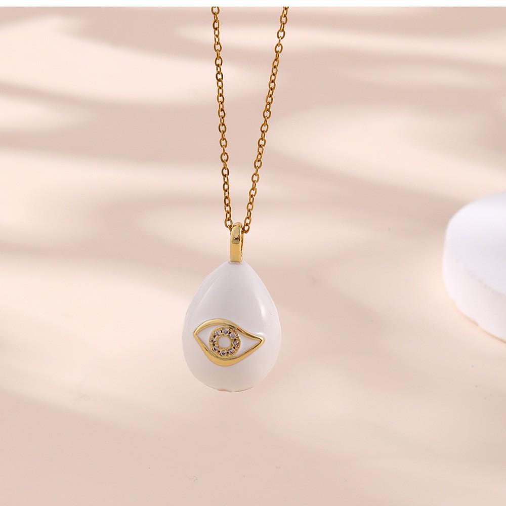 Asu New Vintage Round Disc Daisy Heart Pendant Necklace Stainless Steel Chain Clavicle Choker Jewelry for Women