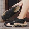 Мужские сандалии 2025 новые летние baotou повседневные пляжные туфли полые дышащие на одной педали для занятий спортом на открытом воздухе туфли с отверстиями