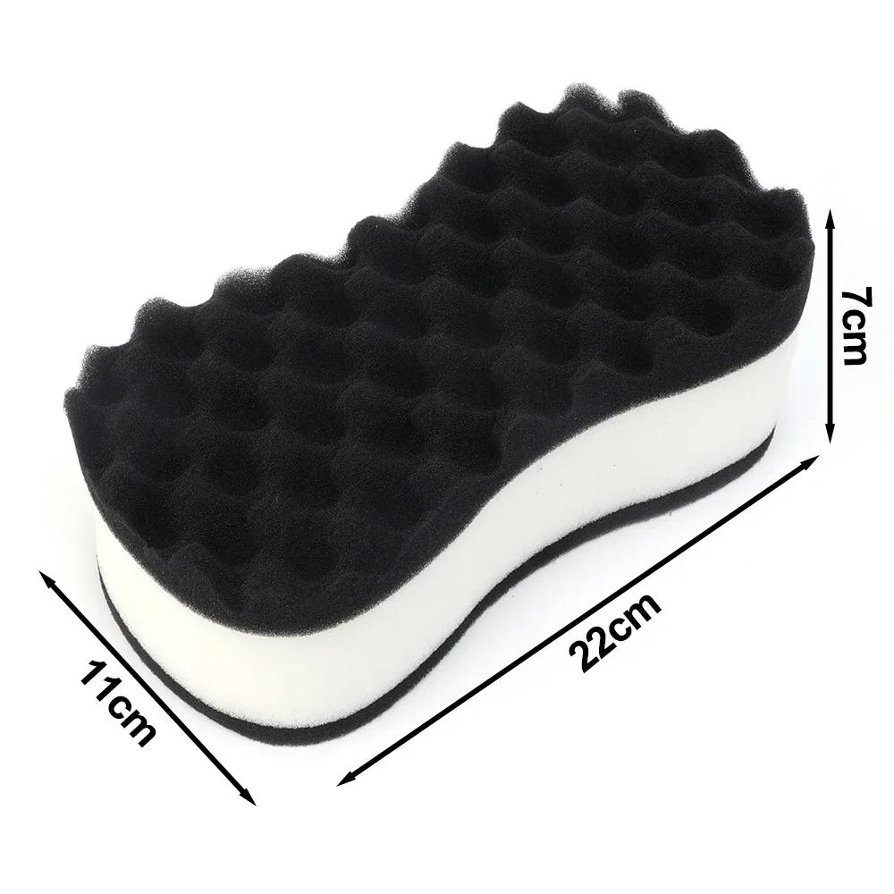 Нано-губка для мытья автомобиля, 3 слоя, большая волна, высокая плотность, супер-впитывающая вода, 8-образная полиуретановая губка, инструменты для мытья кузова автомобиля и окон