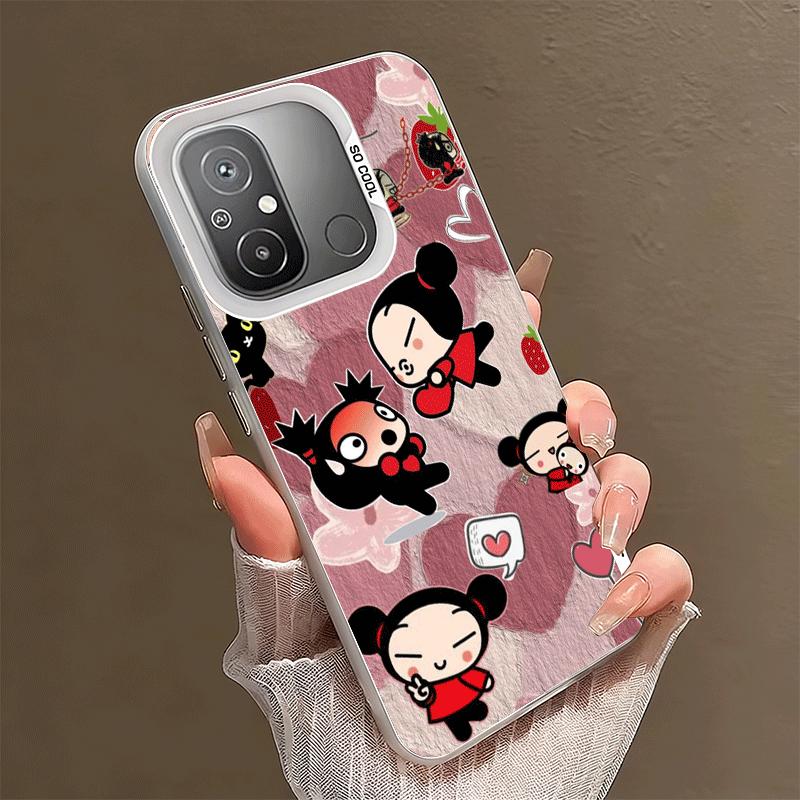 Мультяшный милый противоударный чехол для телефона Pucca Garu для Xiaomi Poco X7 X6 X5 X3 Pro F7 Ultra M8 Redmi 15C 15 14C 13C 12C 10C 13 12 10