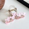 Stylish Jelly Heart Design Hair Claw Clip For Women Ideal For Chic And Elegant Hairstyles