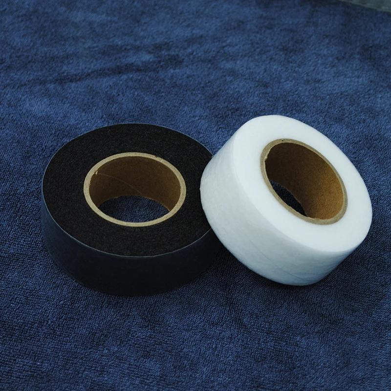 2roll Black White Double-sided Interlining Adhesive Fabric Clothes Iron On Hem Tape Interlining Web DIY Sewing Patchwork Acces