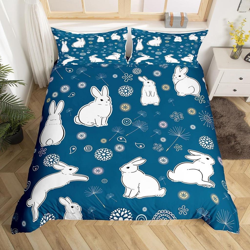 Dandelion Duvet Cover Full Queen Botanical Floral Bedding Set Nature Theme Butterfly Dandelions Comforter Cover For Boys Girls