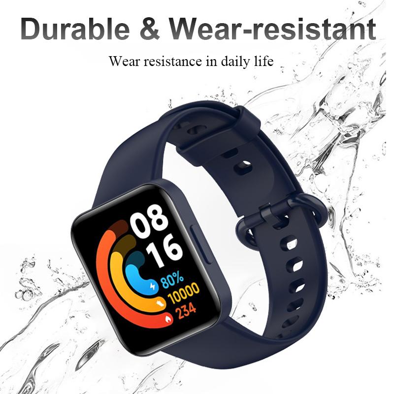 Silicone Strap For Xiaomi Mi Watch 2 Lite Band with Soft Case Replacement Watchband Bracelet Redmi Watch Mi Poco Bracelet