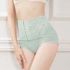 Утягивающие трусики с застежкой, формирующие фигуру, с высокой талией, для контроля живота, послеродовое боди, женские