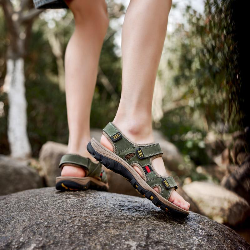 Мужские летние пляжные сандалии, обувь для прогулок, мужские сандалии, размеры 38-48