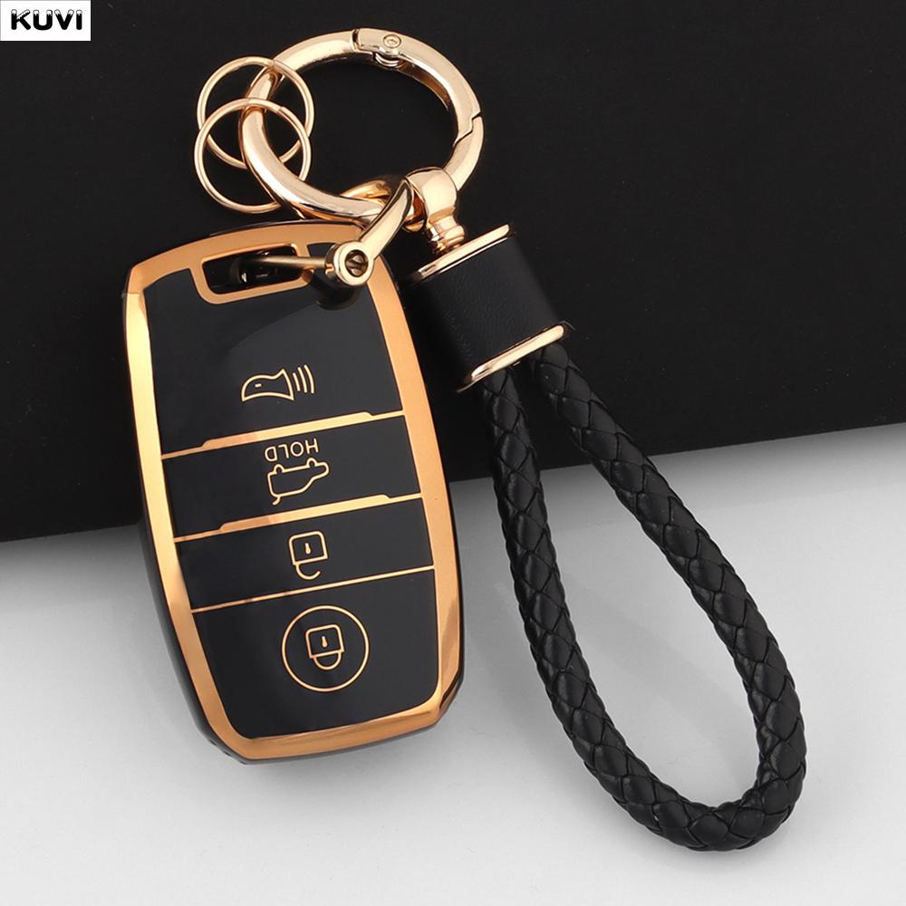 Новый ТПУ Чехол-Крышка Оболочка Брелок для Автомобильного Ключа Для Kia Sportage Cerato Optima K2 K3 K4 K5 Rio Picanto Soul Sorento Sedona 4 Кнопки